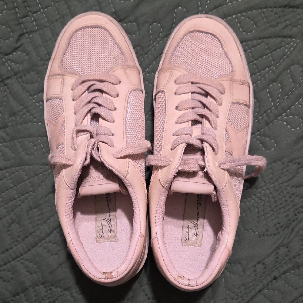 Vintage Blush Pink Women's Sneakers